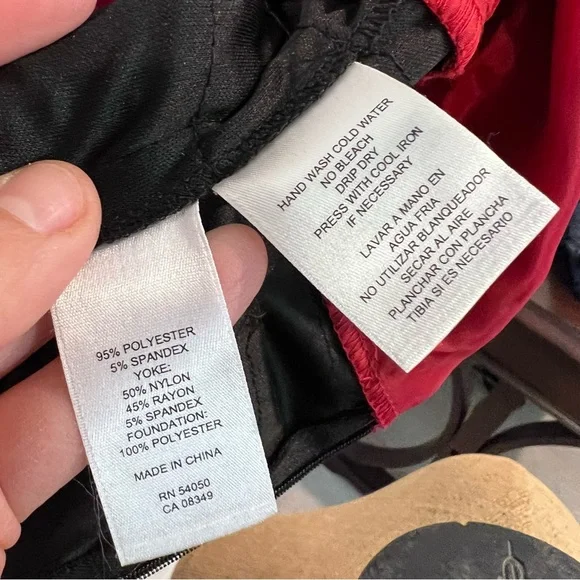 Jones Wear Dress NWT Lace Sleeveless Knee Length Ruffle Dress Women’s Size 10, - Picture 14 of 16